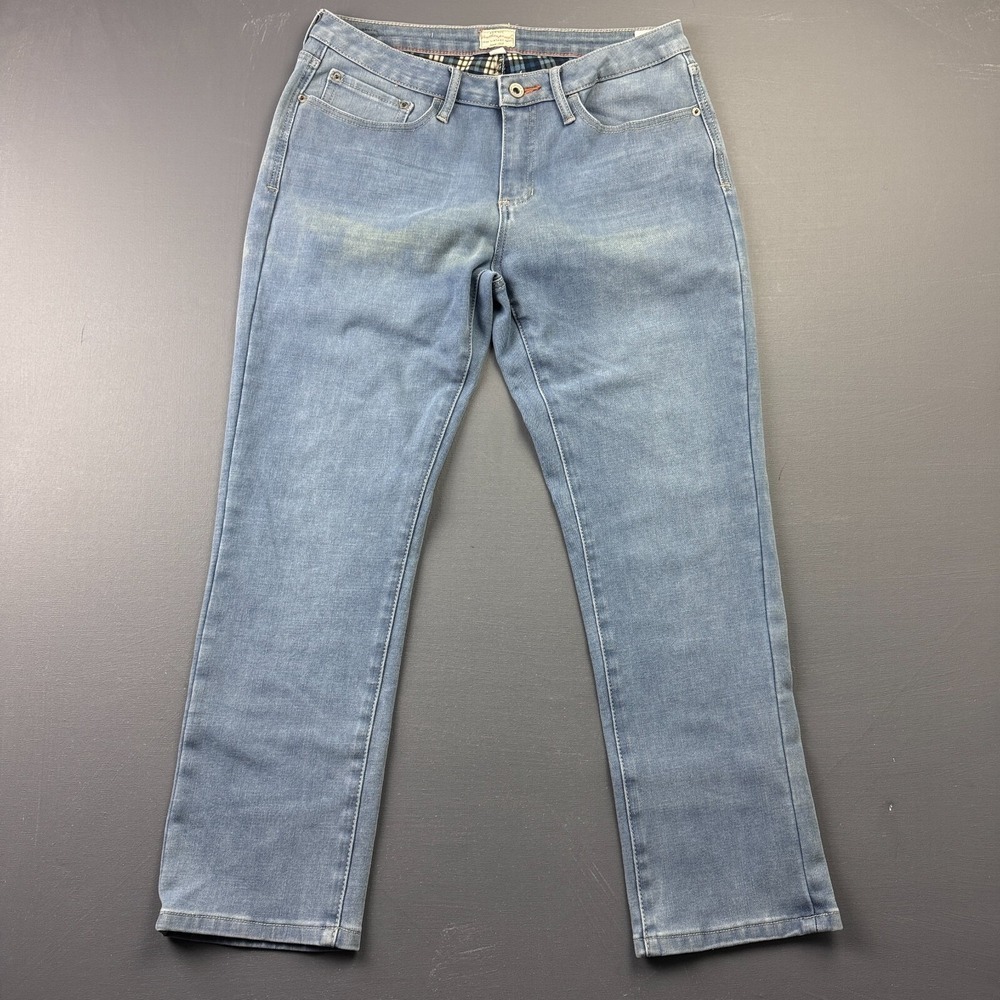 Weatherproof Vintage Jeans Women's 10 Blue Slim Straight Fit Denim Casual